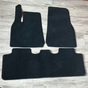 Tesla Model Y interior carpet mats